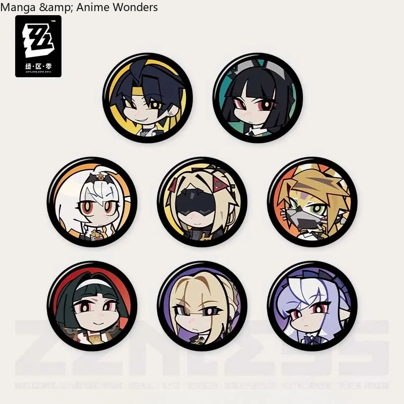 لعبة ما قبل البيع الرسمية Zenless Zone Zero Merch MiHoYo الأصلية QH سلسلة شارة صغيرة مجموعة هدية عيد ميلاد تأثيري هدية الهالوين #5