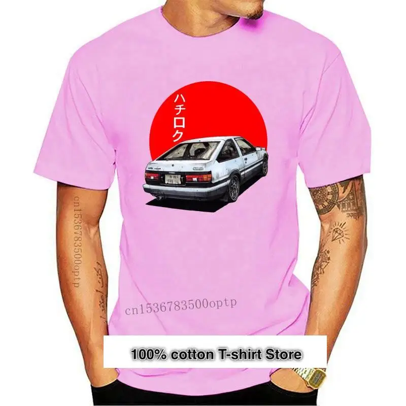 Camiseta sin etiqueta para hombre, camisa Popular de la película japonesa Ae86 Initial D Trueno, nueva