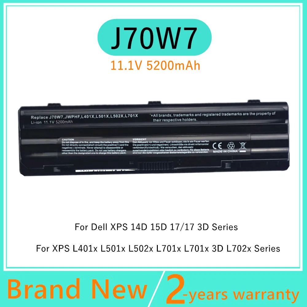 

6 Cells Laptop Battery For Dell XPS L401x L501x L502x L701x L702x L721x J70W7 JWPHF R795X WHXY3 R4CN5