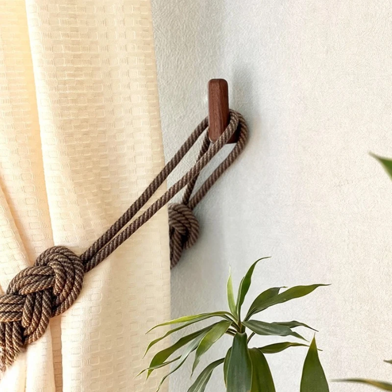 Kitchen Gadgets Rack Storage - Wooden Hook Key Decorative Holder Door