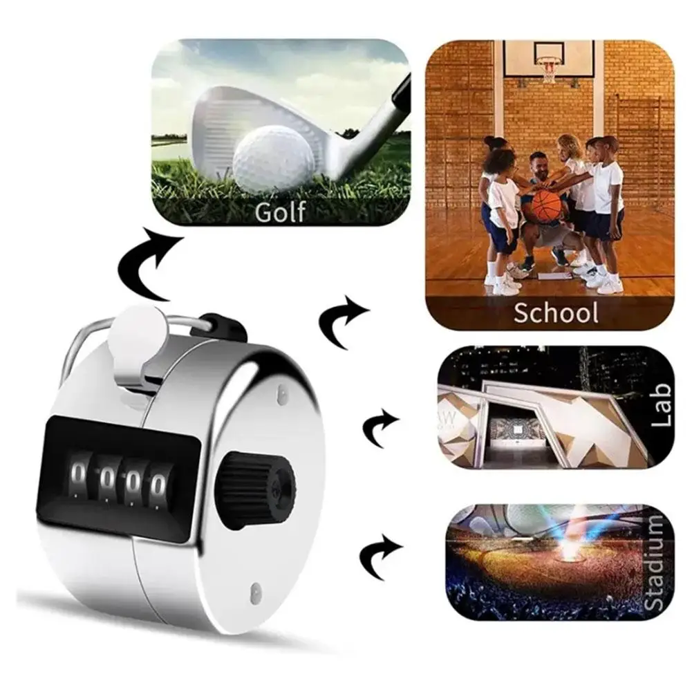 Imagem -03 - Mini Hand Held Tally Counter Mecânica Digital Hand Tally Counter Contagem Manual Treinamento Golf Clicker Número de Dígitos