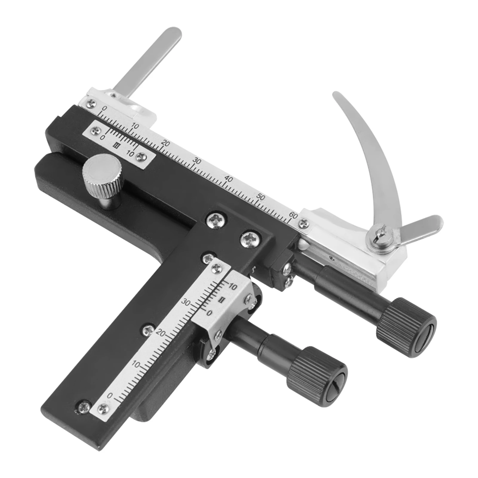 Attachable Mechanical Stage Professional Attachable Mechanical X-Y Moveable Stage Caliper With Scale for Microscope