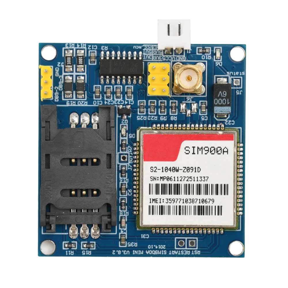 Módulo de placa de desenvolvimento sim900a gsm \ gprs \ stm32 \ módulo de transferência de dados sem fio módulo de comunicação de dados com circuito de cartão sim