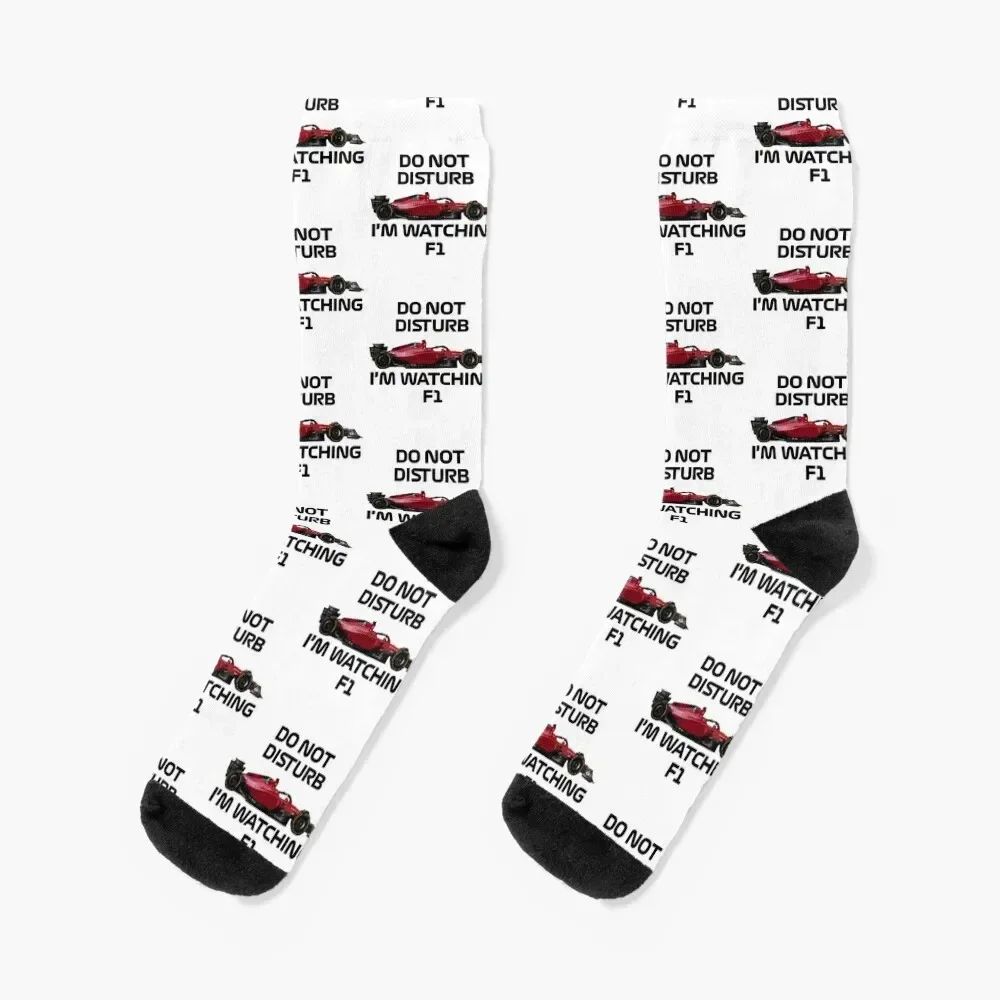 

Do Not Disturb I Am Watching F1 2022 Socks essential basketball Christmas christmass gift Women Socks Men's
