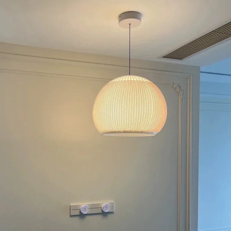 Lampe de pendentif LED tricotée nordique salon salle à manger lustre suspendu cuisine île chambre décor à la maison éclairage intérieur moderne