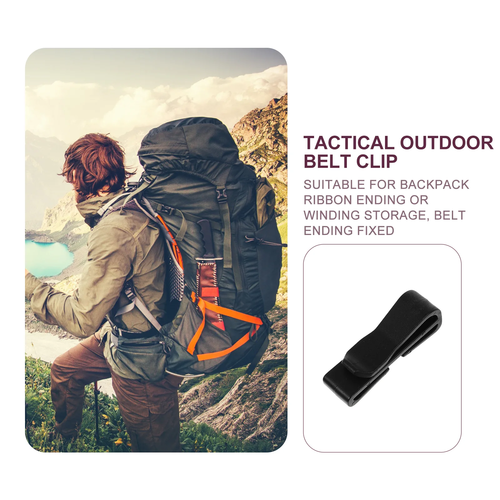 

20 Pcs Outdoor Belt Clips Durable Plastic Webbing Buckle Connecting Fastener Hiking Camping Travel Accessories