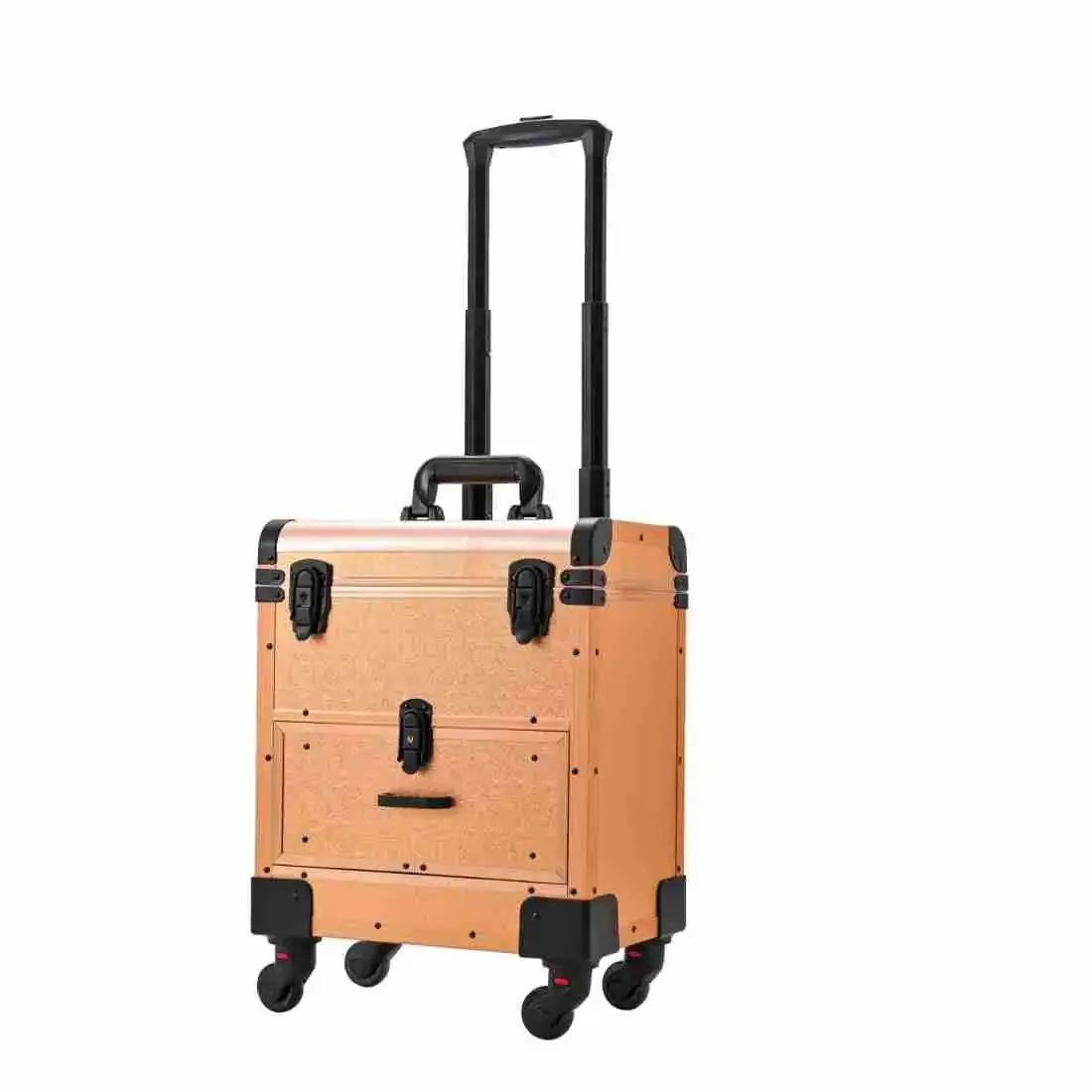 

Trolley cosmetic case, large capacity, professional follow-up artist, aluminum alloy