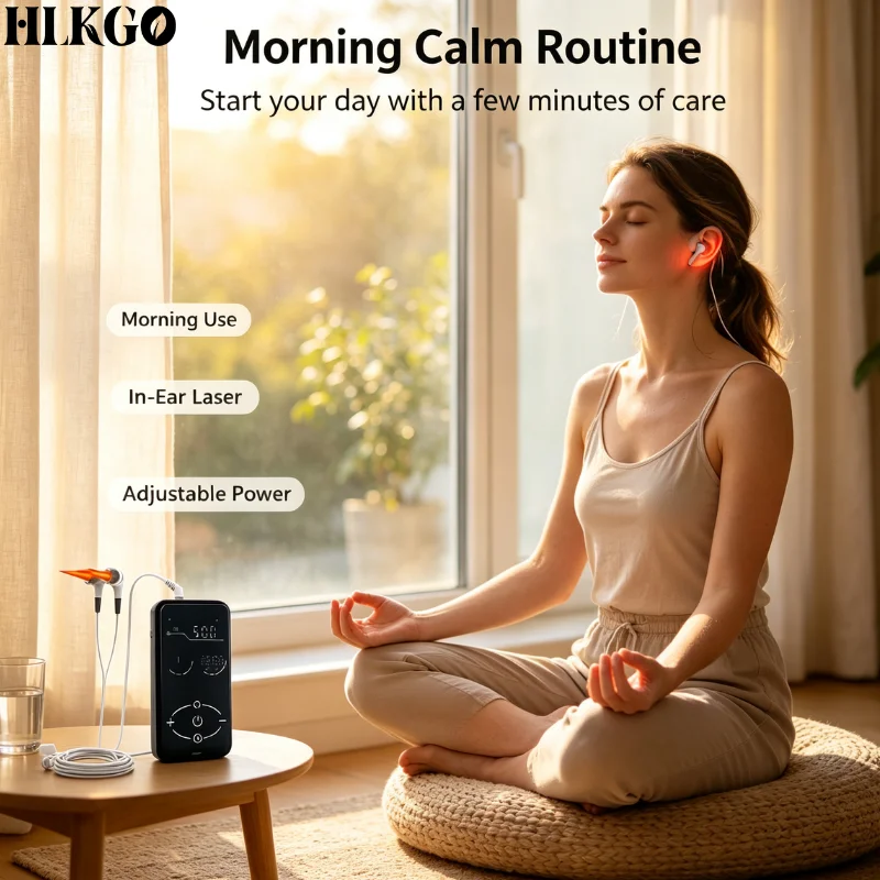 VNS Vagus Nerve Stimulator Ear Clip Sleep Aid Device for Restore Calm Better Sleep Stress Relief Anxiety Management Home
