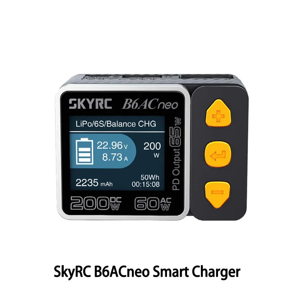 RoRuSNew SkyRC B6ACneo Smart Charger DC 200W AC 60W Battery Balance Charger B6AC Neo SK-100200 Upgraded For B6AC V2