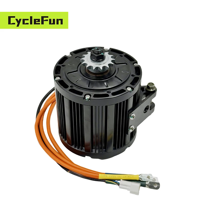 QS138 90H Mid-Drive Motor Rated 4KW Peak 13KW 72V 110KPH Hall Type For Electric Motorcycle E-Scooter Conversion Kits