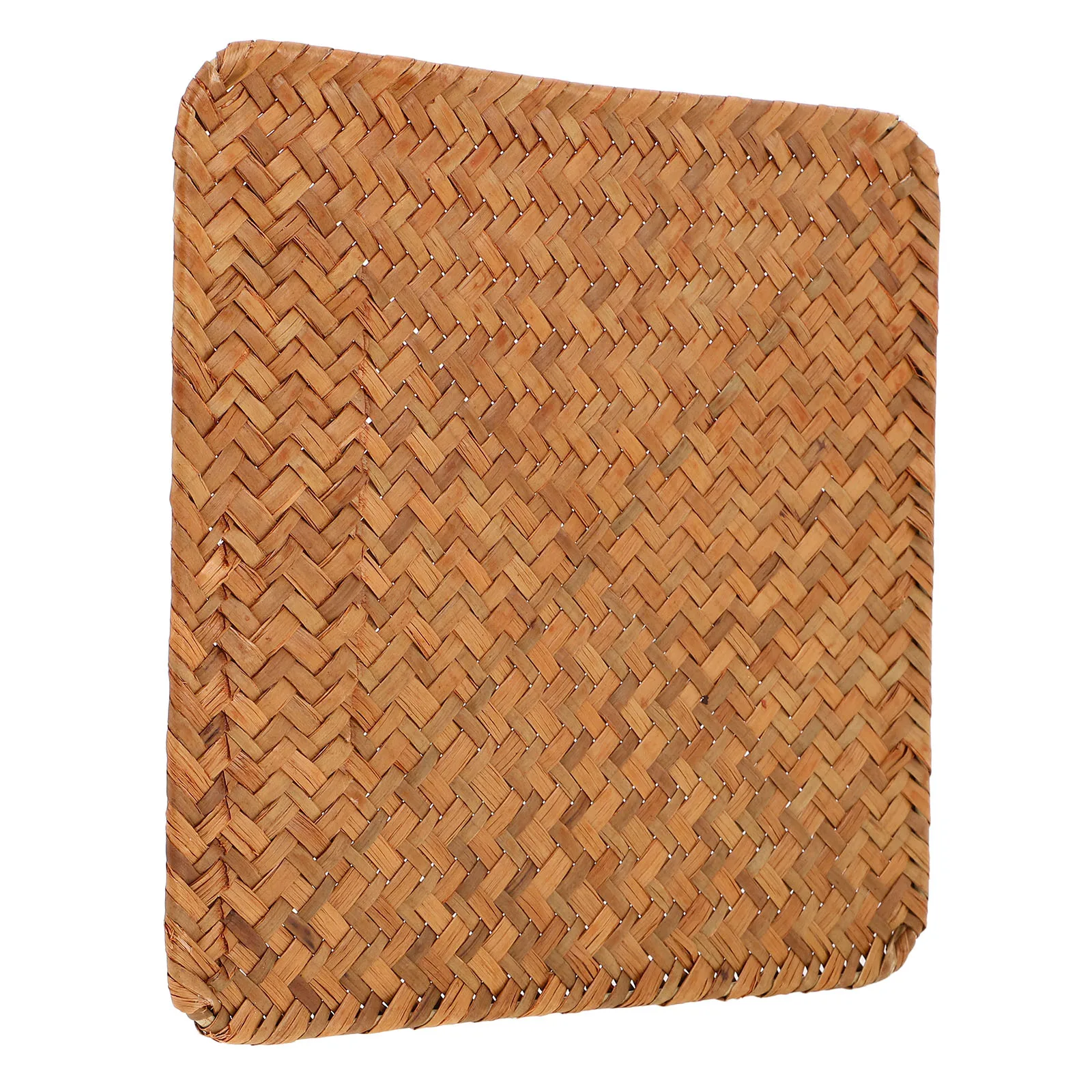 

1pcs Woven Placemats Seagrass Rattan Chargers Dinner Plates Vintage Non-Slip Heat Insulation Table Mat Beverage Coaster Dining