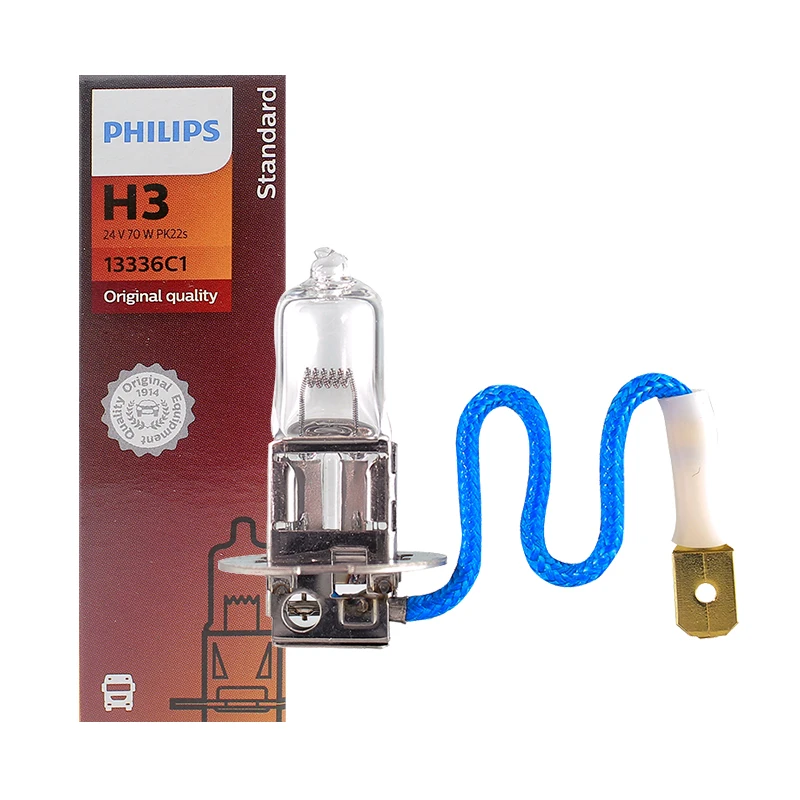 

Philips 24V Лампа для фар грузовика H3 24V 700W PK22s 13336C1 Оригинальное качество