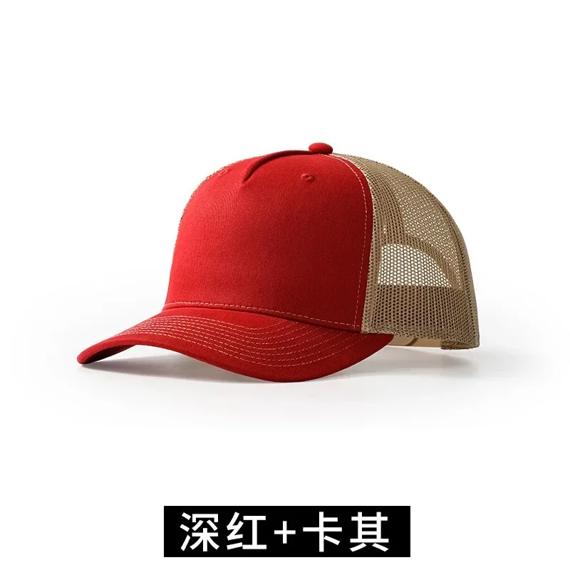 Picture 6: 2024 Printed Logo Micro-curved Brim Mesh Truck Driver Hat Men and Women Outdoor Leisure Breathable Sunshade Sports Baseball Cap