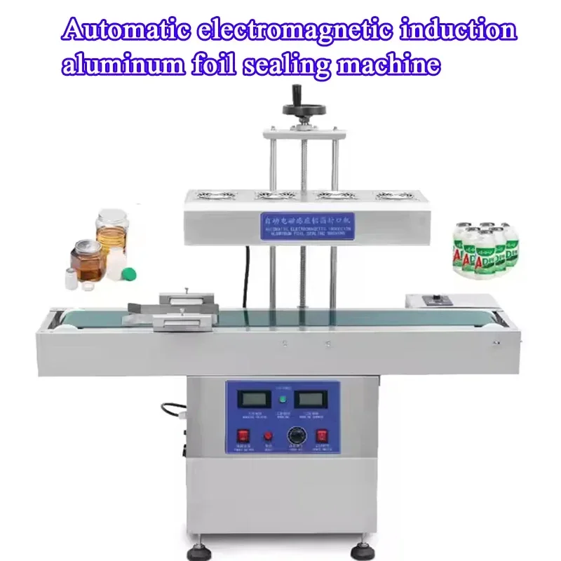 

Air-Cooled Can Jar Glass Sealing For Factory Industry Automatic Continuous Aluminum Foil Sealing Machine