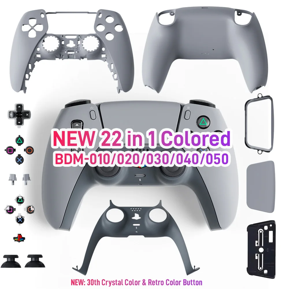 for PS5 Controller Shell Back Front Cover Limited 30th Anniversary Playstation 5 Case Replacement for BDM-010/020/030/040/050