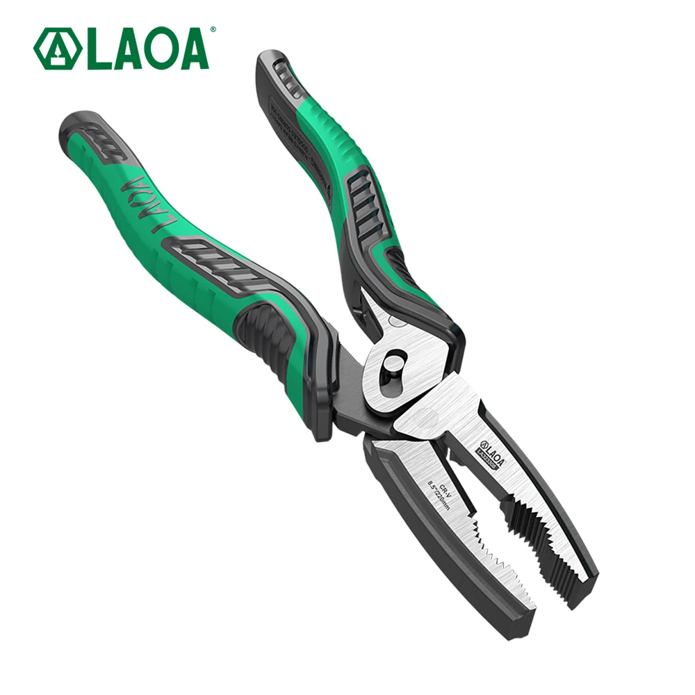 LAOA Eccentric Steel Wire Pliers Electrician's Dual Shaft Household Labor-Saving Tool Pliers