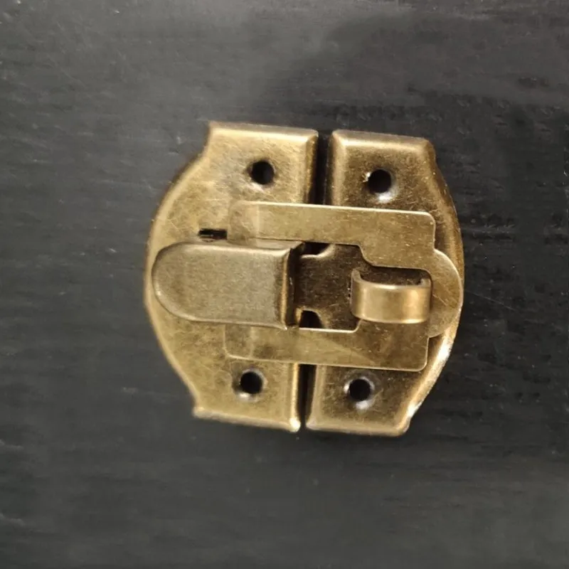 20 قطعة مزلاج خشبي الحديد الزخرفية غلق بمشبك للهدايا مجوهرات قفل صندوق خشبي المزالج غلق بمشبك الرجعية مشبك الأجهزة تركيبات المشبك