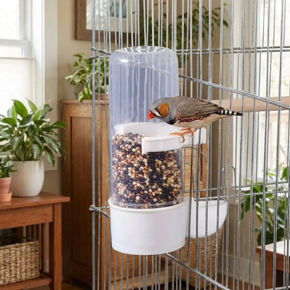 240ML Capacity Automatic Bird Feeder Plastic Detachable Base Bird Water Dispenser Hummingbird Feeder Leak-Proof