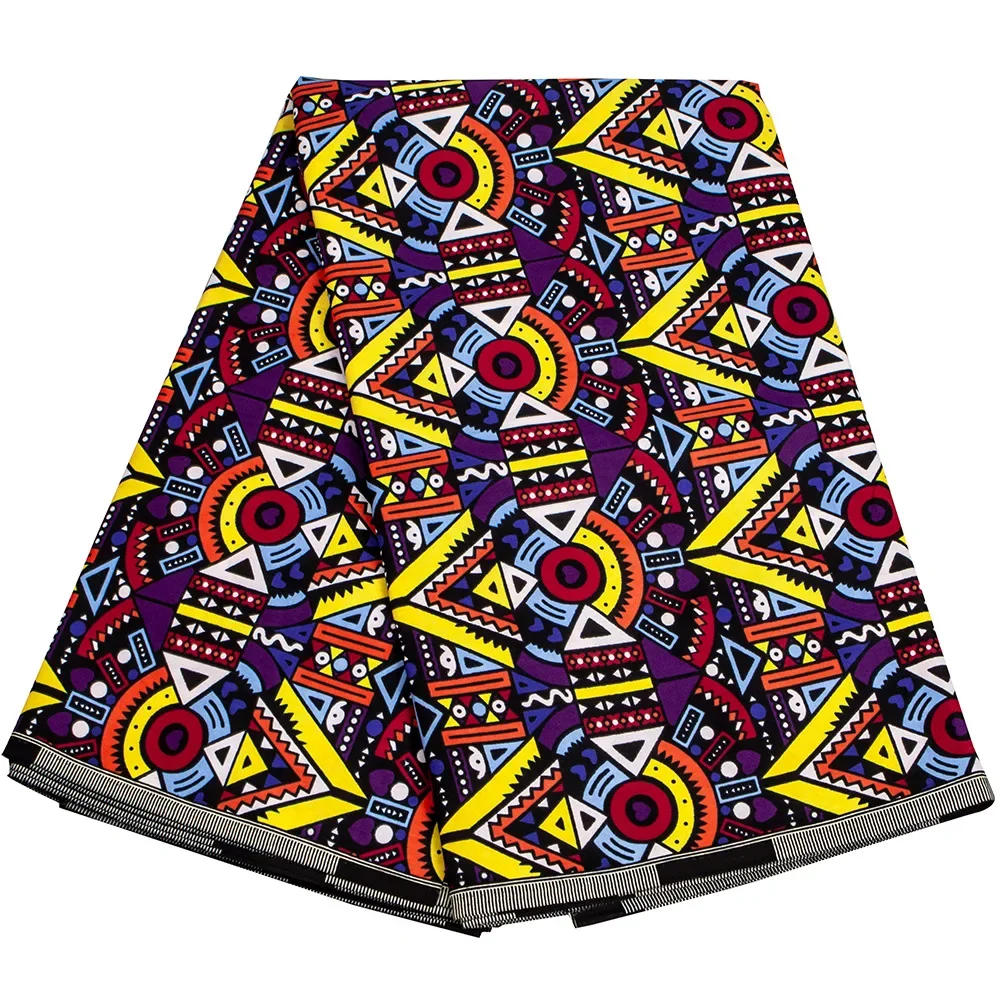 

African Wax Fabric African Ankara cotton clothing fabric available in multiple colors 6yards 100% Cotton For Sewing
