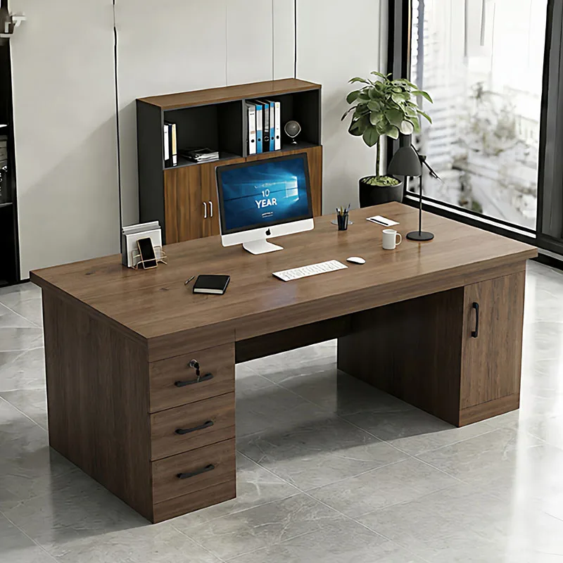 

Drawer Study Office Desk Wooden Decoration Reception Storage Minimalist Office Desk Display Small Meuble Bureau Home Furniture