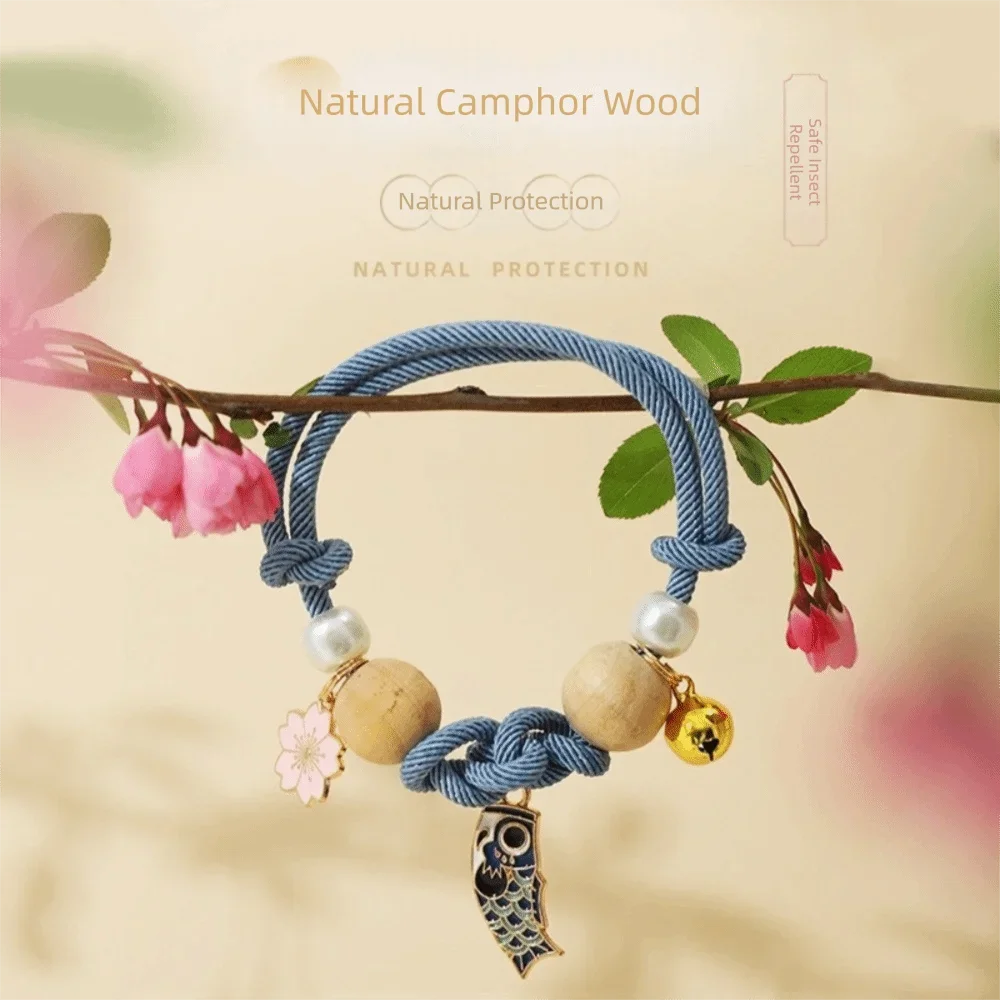 Pet Supplies Adjustable Cat Flea Collar Handmade with Bells Anti-flea Collar Design Pet Puppy Jewelry Flea Prevention