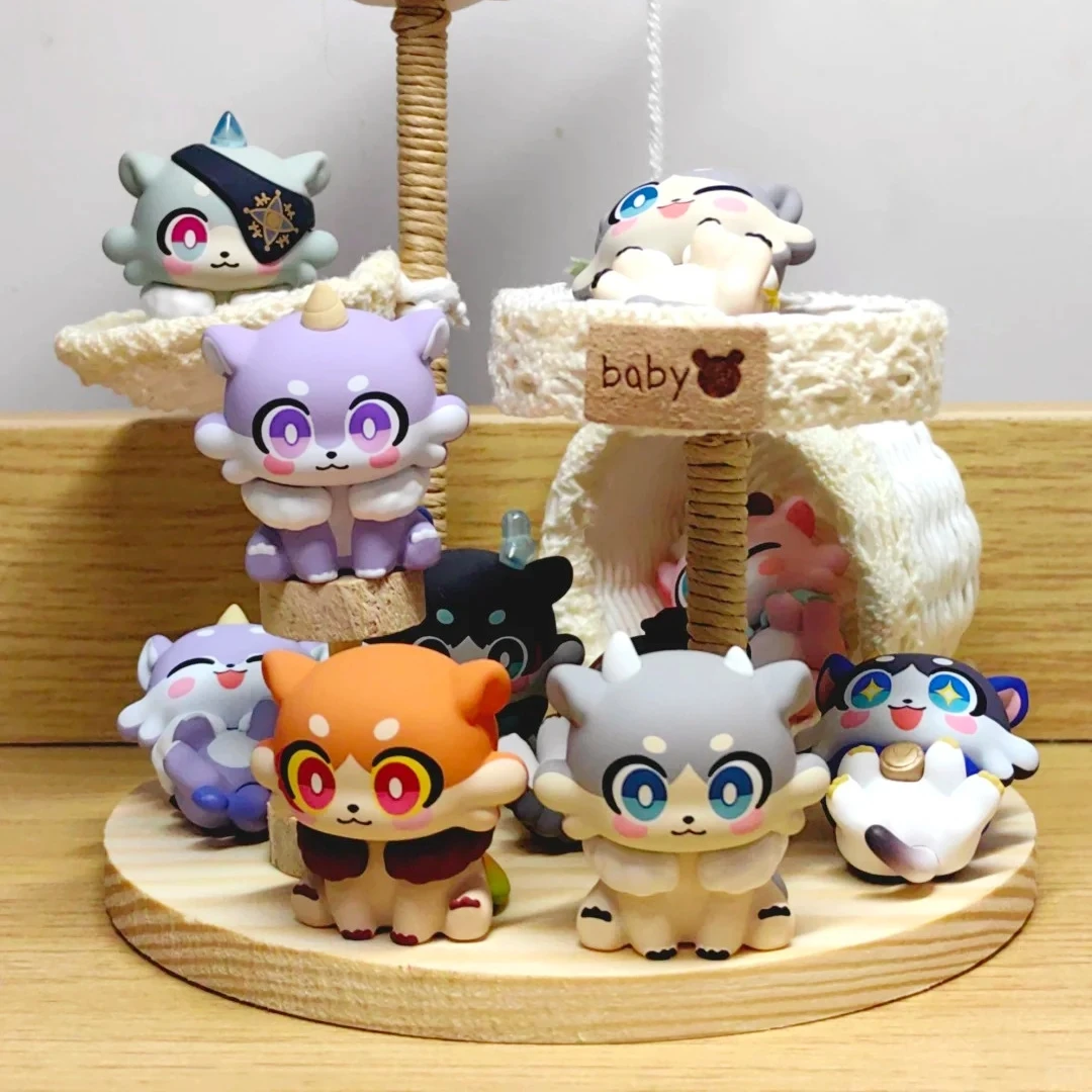 

In Stock Original Honkai Star Rail Wow Woo Chimera Series Blind Box Kawaii Mini Doll Toy Anime Figure Collection Mystery Box