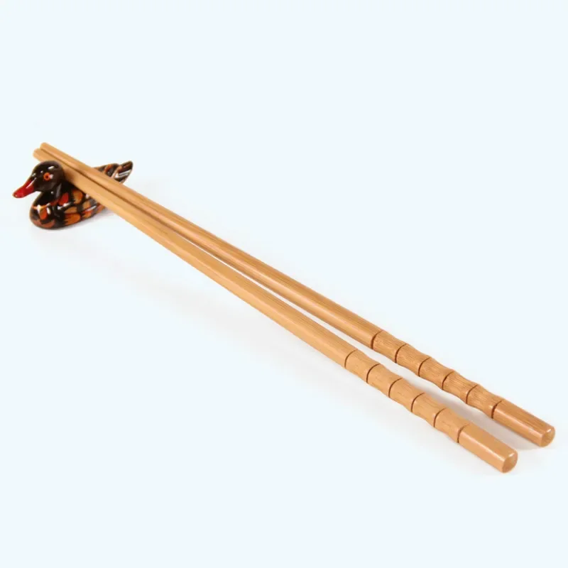 5 Pairs Handmade Natural Bamboo Wood Chopsticks Reusable Hashi Sushi Food Stick Gift Tableware Korean Chopsticks Spoon Set