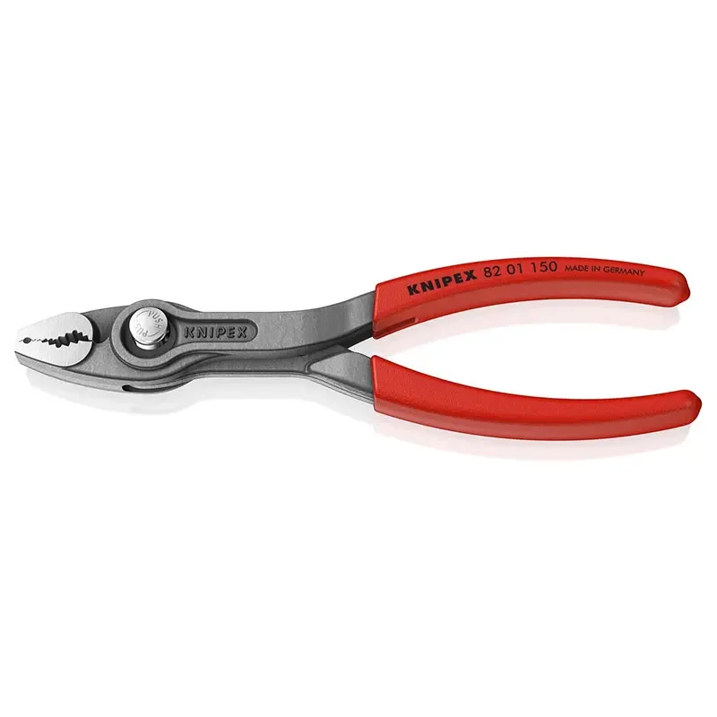 KNIPEX 82 01 150 TwinGrip Screw Sliding Thread Clamping Tool with Multi-function Push Button Adjustment 150mm Water Pump Pliers