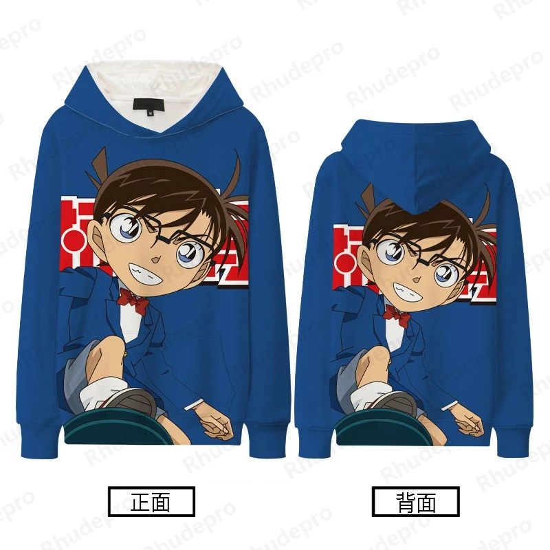 2024 Japanese Detective Conan And Hooded Hoodie Men Women Boy Strange Thief Kidu Kudo Shinichi Hakuhara Ai Clothes Tide