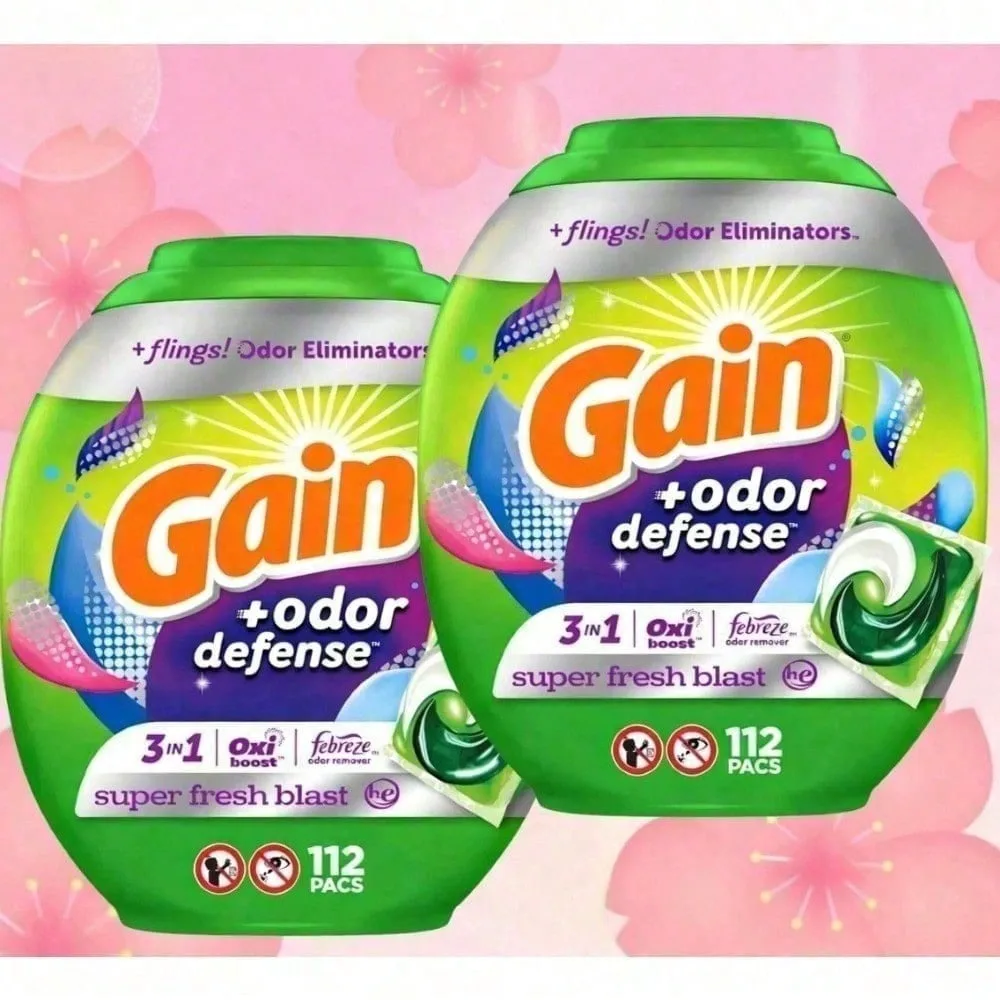 Flings HE Compatible Super Fresh 3-In-1 With Febreze And Laundry Liquid Fabric Softener,  Original Scent, Stain Removal Enhancement, Softens Clothes, Locks Fragrance And Protects Color. Can Replace Laundry Powder And Laundry Detergent