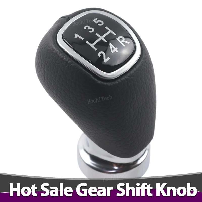 5 Speed Gear Shift Knob Lever Change Gearbox Shifter Leather For Kia Rio 5 2012-2015 Manual Selector Transmission Handle