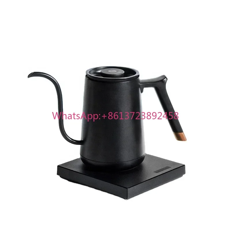 

Stainless Steel For Hotel Home Cafe Office Barista Timemore Gooseneck 600ml Adjustable Temperature Electric Black Coffee Kettle