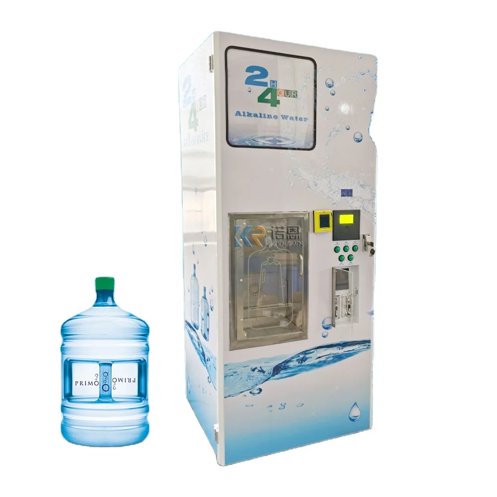 

New 400/600/800GPD Purified Water Vending Machine Reverse Osmosis Dispenser Water Vending Machine With Card Reader Option