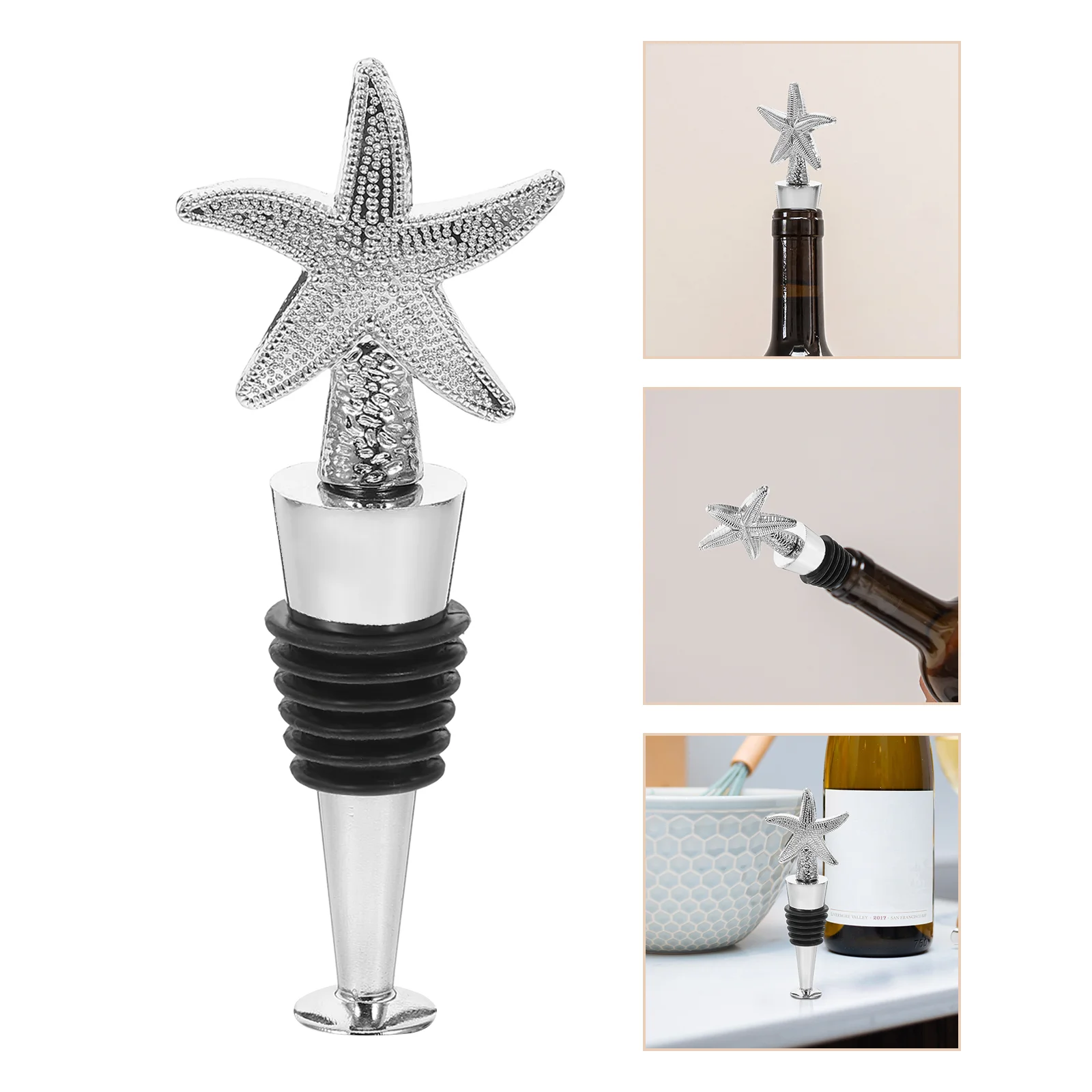 

Star Shaped Bottle Stopper Kit Bottle Caps Sealers Reusable Saver Sealer Stopper Cover For Home Bar And Part