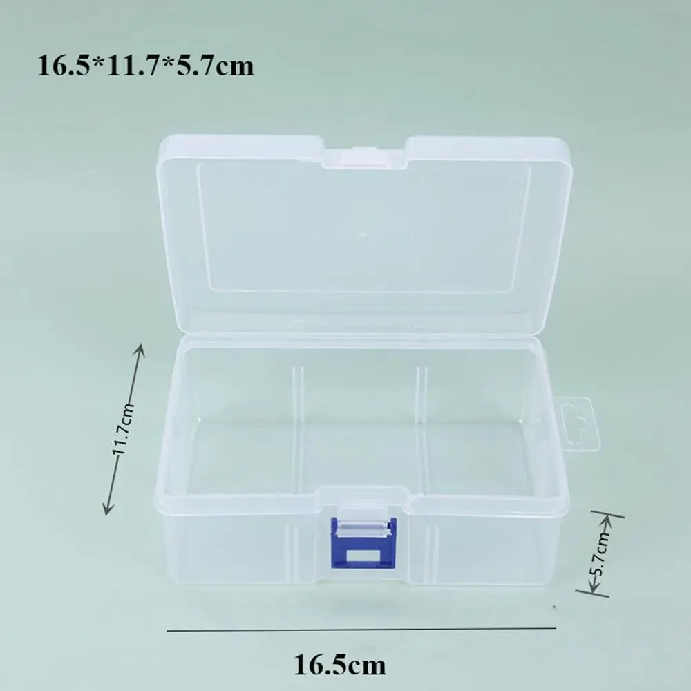 Plastic Opbergdoos Hot Vierkant Duurzaam Sieraden Kralen Container Transparante Kleine Items Case Elektrisch Gereedschap Houder