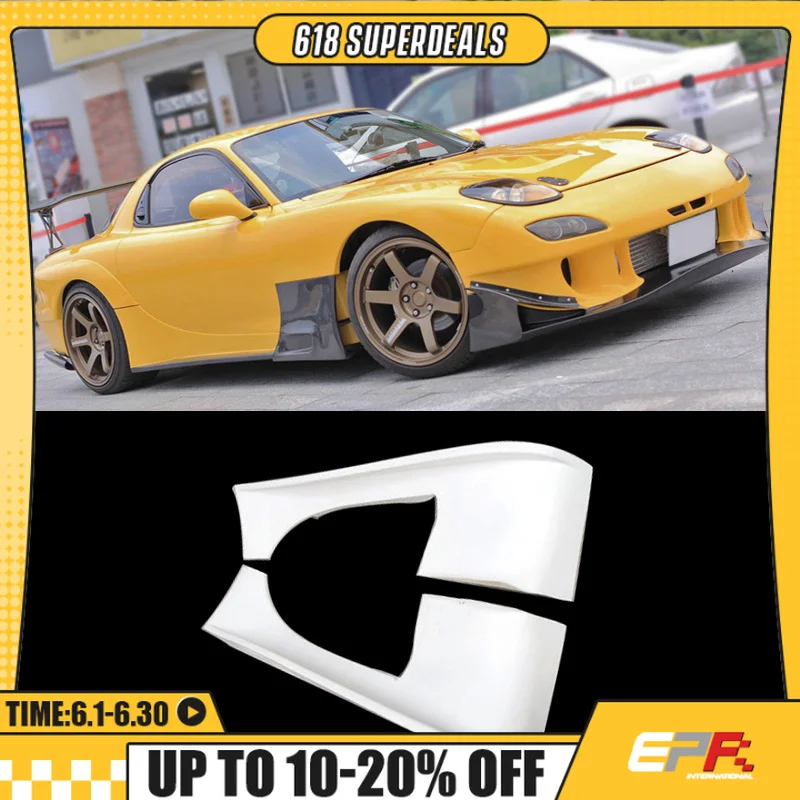 Para mazda rx7 fd3s RE-GT saias laterais-fibra de carbono/fibra de vidro para RX-7 1993-2002 jdm aero kit
