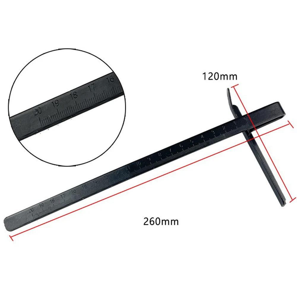 260-mm-Sägeführung, Kreissägen-Rip-Zaun für präzises Schneiden, wiederholte Schnitte, gleichmäßige Breite, Ganzmetall-Design, beseitigt Messungen – Detail 9
