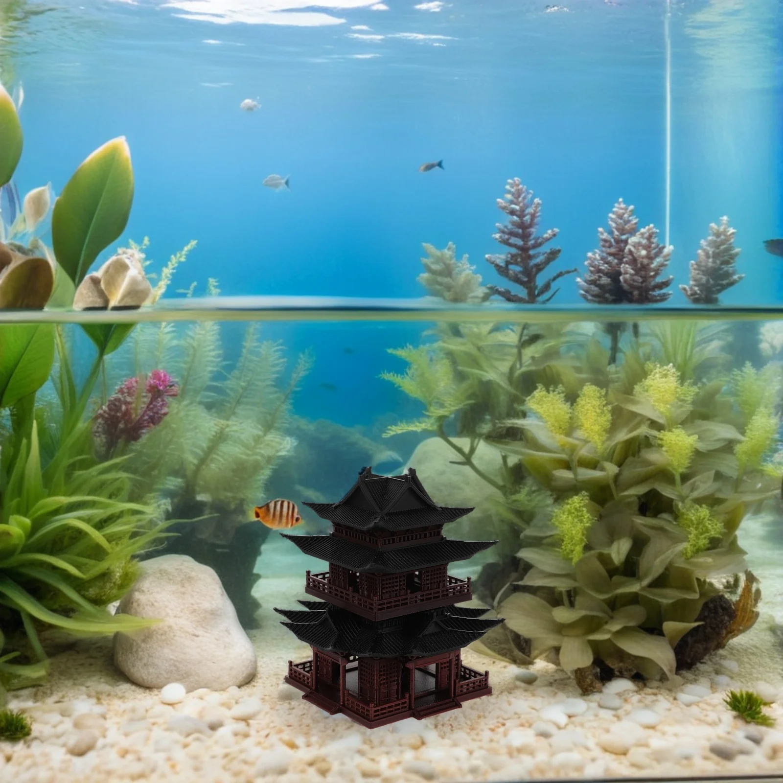 

Micro-landscape Architectural Decoration Artificial Decorations Ancient Building Mini Fairy Garden Accessories