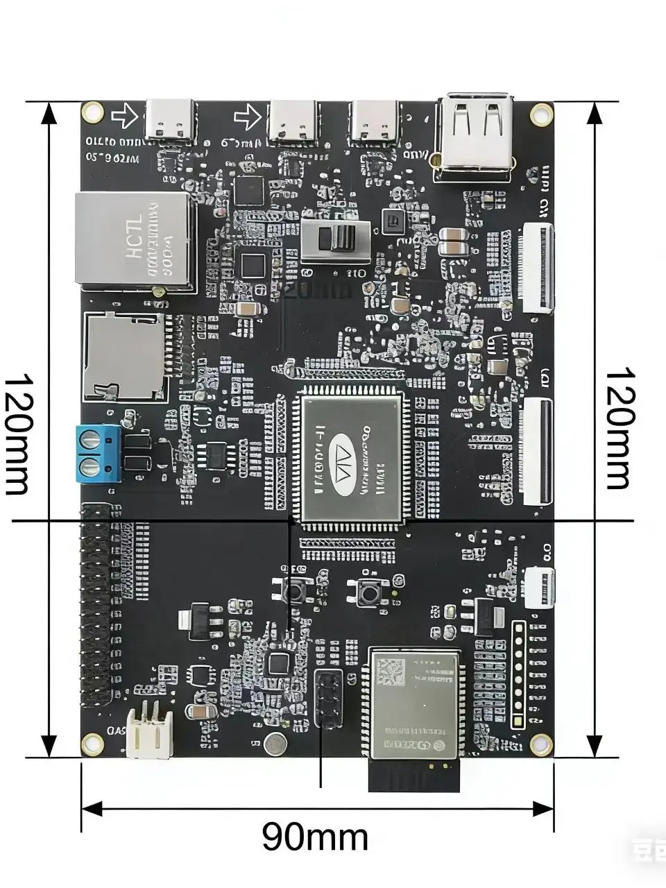 Płytka rozwojowa multimedialna ESP32P4 ESP32C5 WT99P4C5-S1 z modułem WiFi 6, zestaw rozwojowy AIoT HMI z RISC V, SDIO, Audio, Ethernet — zdjęcie produktu 7