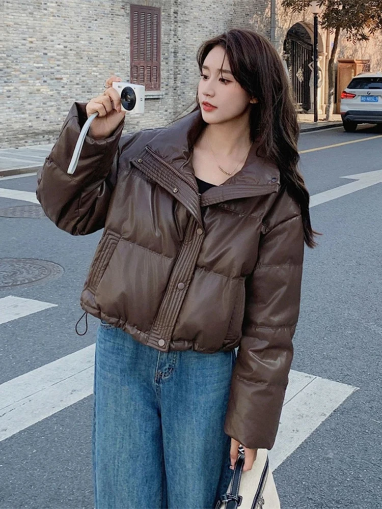 

Women's ort Bread Sle Cotton Jaet Winter 2025 New Korean Version Windproof High Street Versatile Cotton Coat