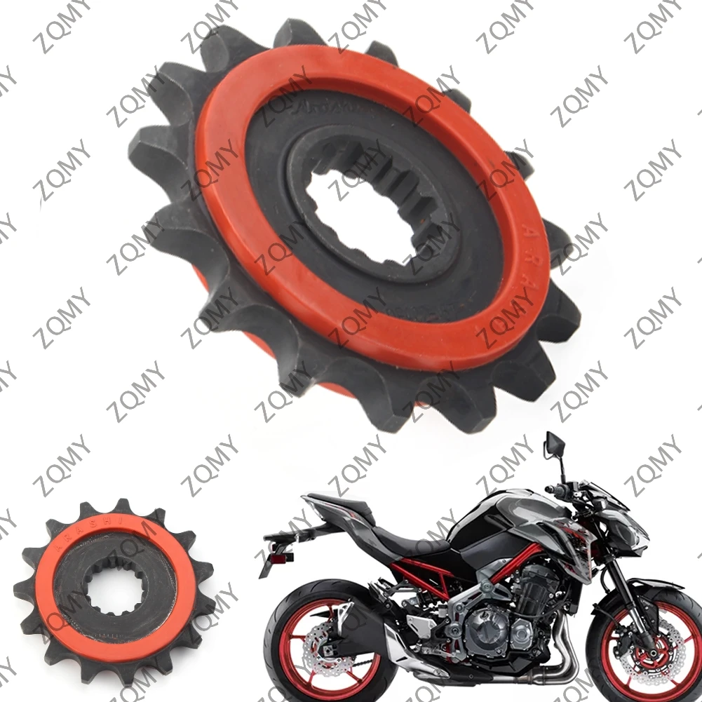 For Kawasaki Z900 2017-2018 Motorcycle Engine Fly Wheel Chain Sprocket Front 15T Silent