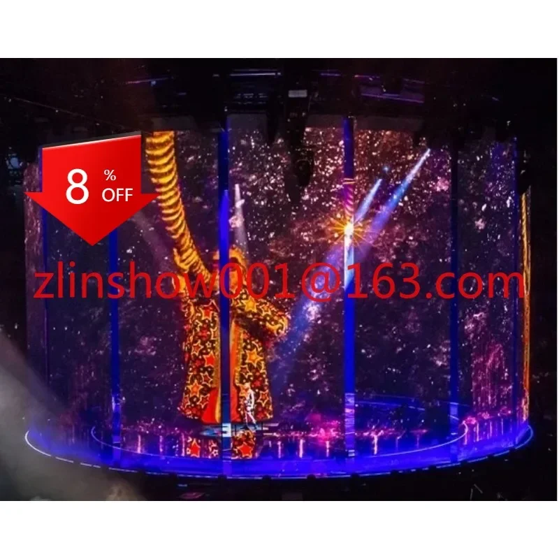 

1mx1m Large Hologram Gauze Projector Screen 3D Holographic Stage Projection Display Hologram Mesh Screen