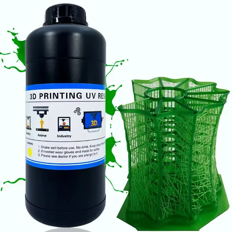 

High Quality 1000g Liquid Photopolymer Dark Green Castable Jewelry 3D Resins for DLP LCD 3D Printer Resins