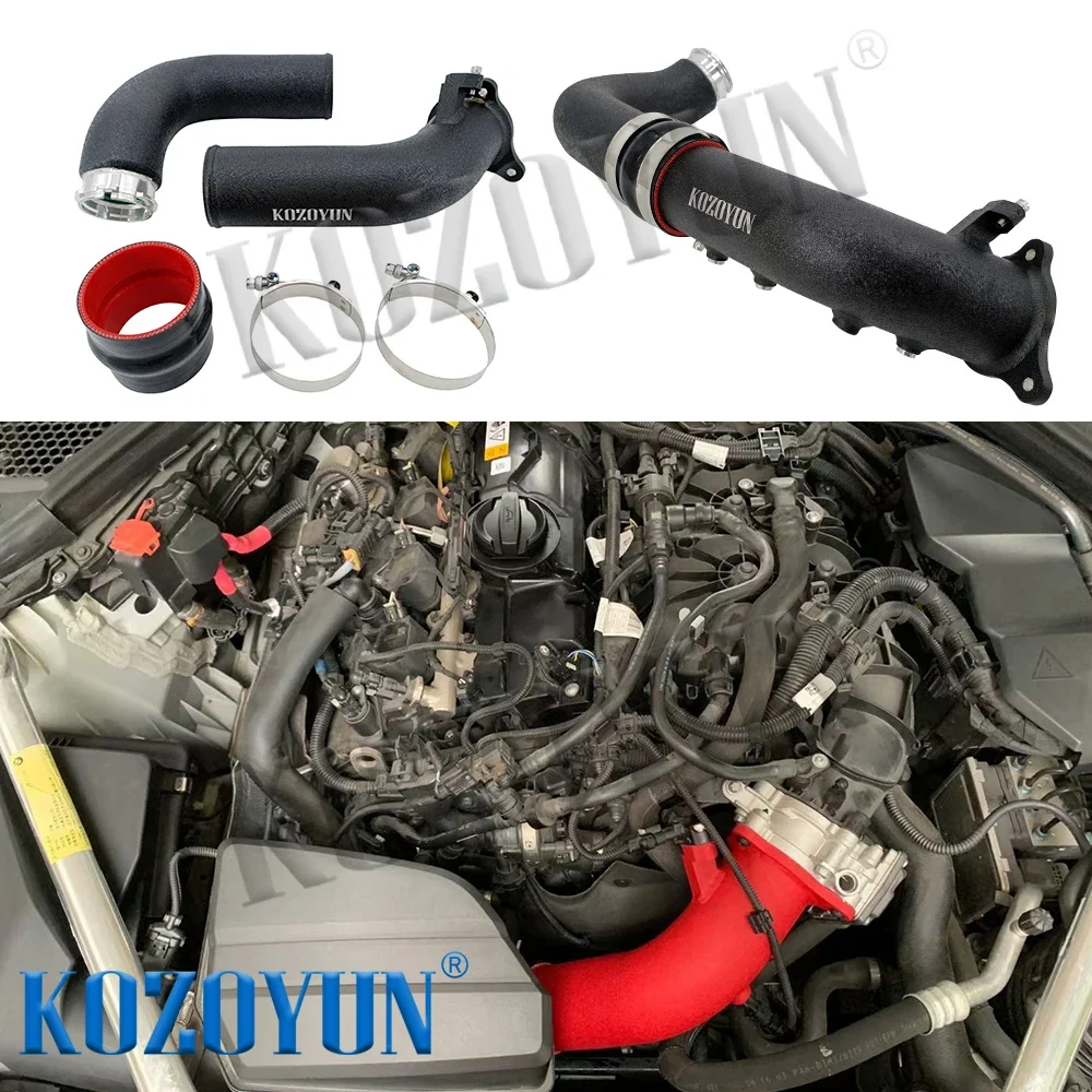 흡기 충전 파이프, BMW B46 B48 2.0T 320i 330i 330e 430i ix F30 F32 G20 인터쿨러 터보 키트 X3 X4 X5 X6 Z4 G01 G02 에 적합, 3 인치