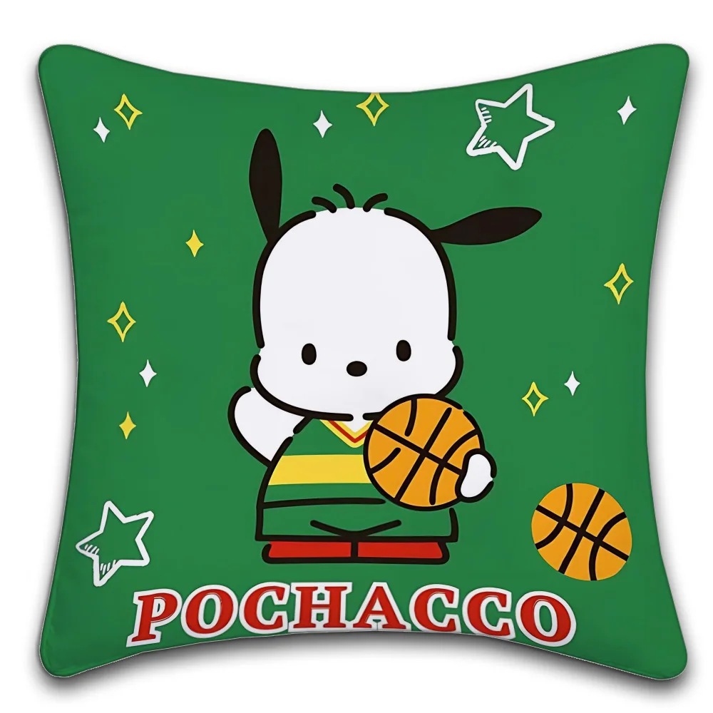 Pochacco Sanrio Cushion Decorative Room Aesthetics Pillow Case Home Decor Bedroom Sofa Bed Pillow Cover 45x45