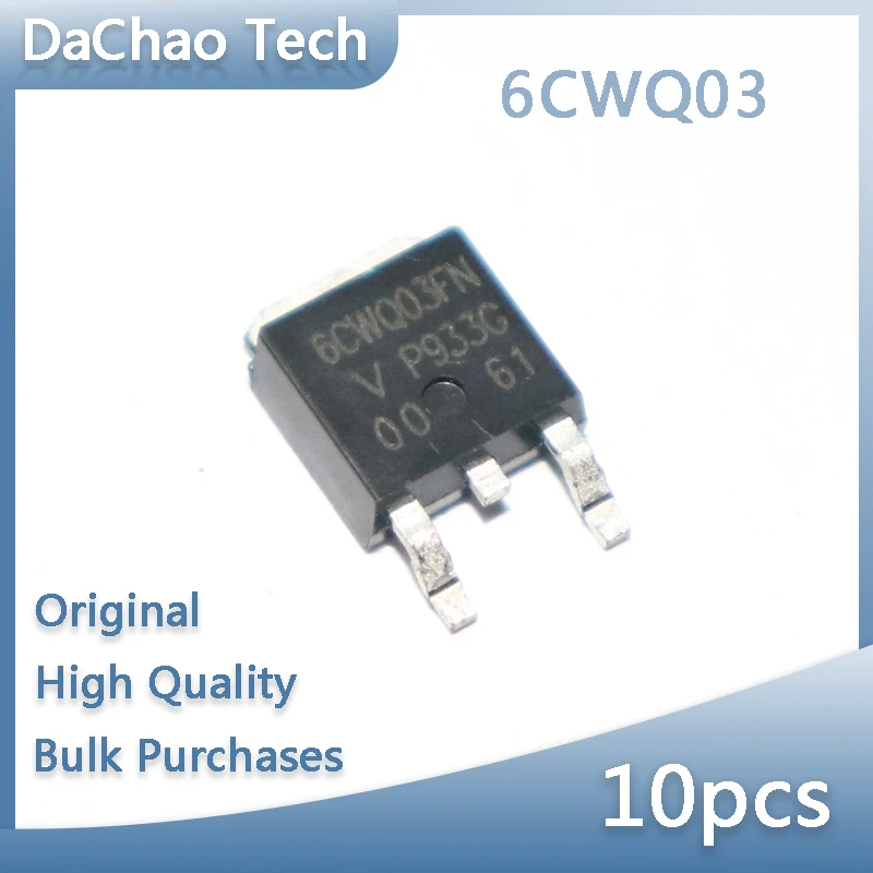 10pcs 6CWQ03FNPBF 6CWQ03 6A 30V VISHAY Schottky Diodes TO-252 Original New