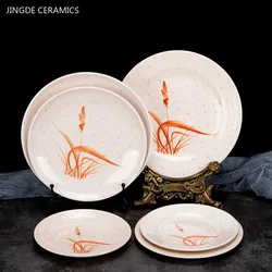 1Pc Thickened Melamine Tableware Not Easily Broken Japanese Plastic Plate Kitchen Accessories Salad Dishes and Plates