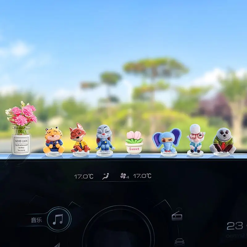 Zootopia cartoon car ornament for car display, dashboard decoration, computer desk fun ornament, gift for friends, collectible view 2