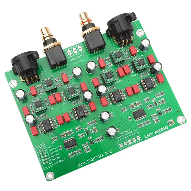 

JABS-New Dual PCM1794A DAC Balanced Decoder Board USB Coaxial Fever Hifidiy Kit 24Bit 192K PCM1794 5532Dd+5534Dd