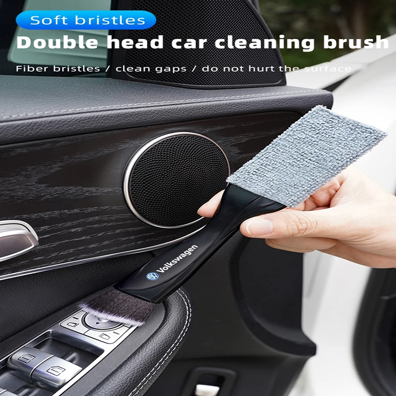 2 In 1 Car Accessories Interior Cleaning Brush Remove Dust Tool For VW Polo GOLF Sagitar Jetta Bora Lavida Tiguan Passat Santana